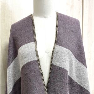 warm knit cape sweater